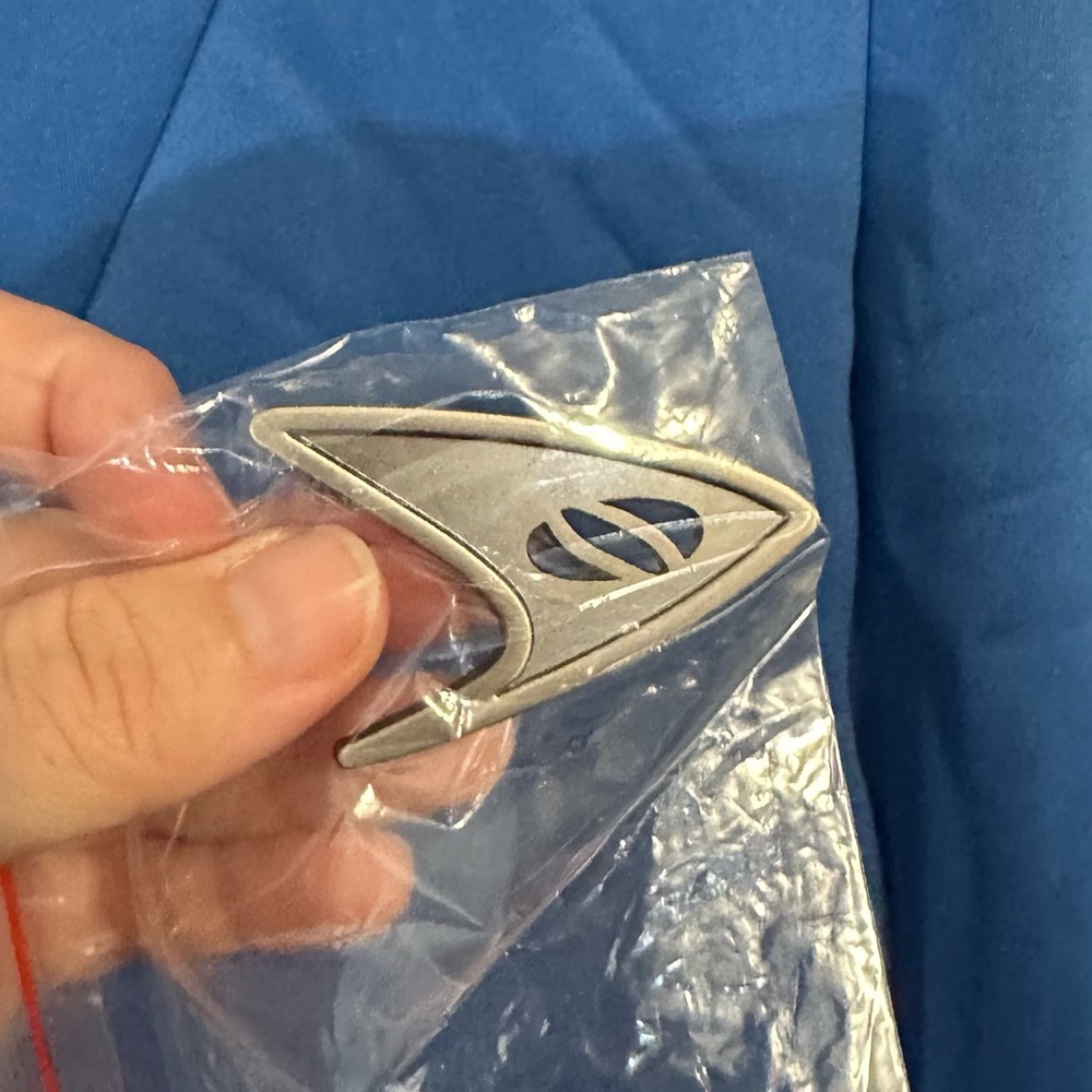 Women's Starfleet Star Trek Blue Dress Costume S - Picture 3 of 4